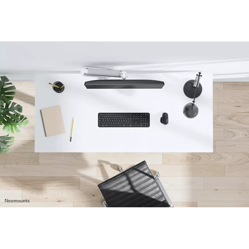 Neomounts DS70-450WH1 Monitorarm 17-42 Zoll - Gasfeder - Topfix - 180°-Stopp