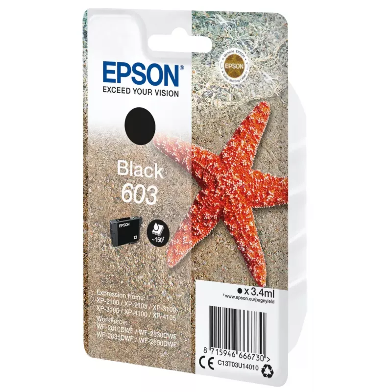 Epson C13T03U14020 Tintenpatrone 1 Stk. Original Standardkapazität Schwarz