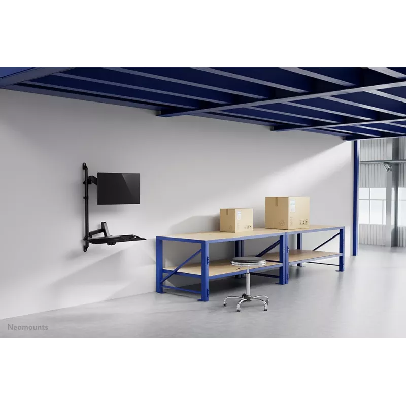 Wandmontierte Sit-Steh-Workstation Neomounts WL90-325BL1 max. Gewicht 9 kg