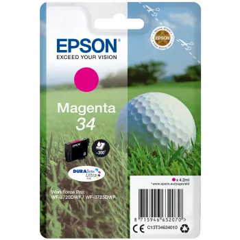 Patrone Epson 34 Magenta 300 Seiten C13T34634010