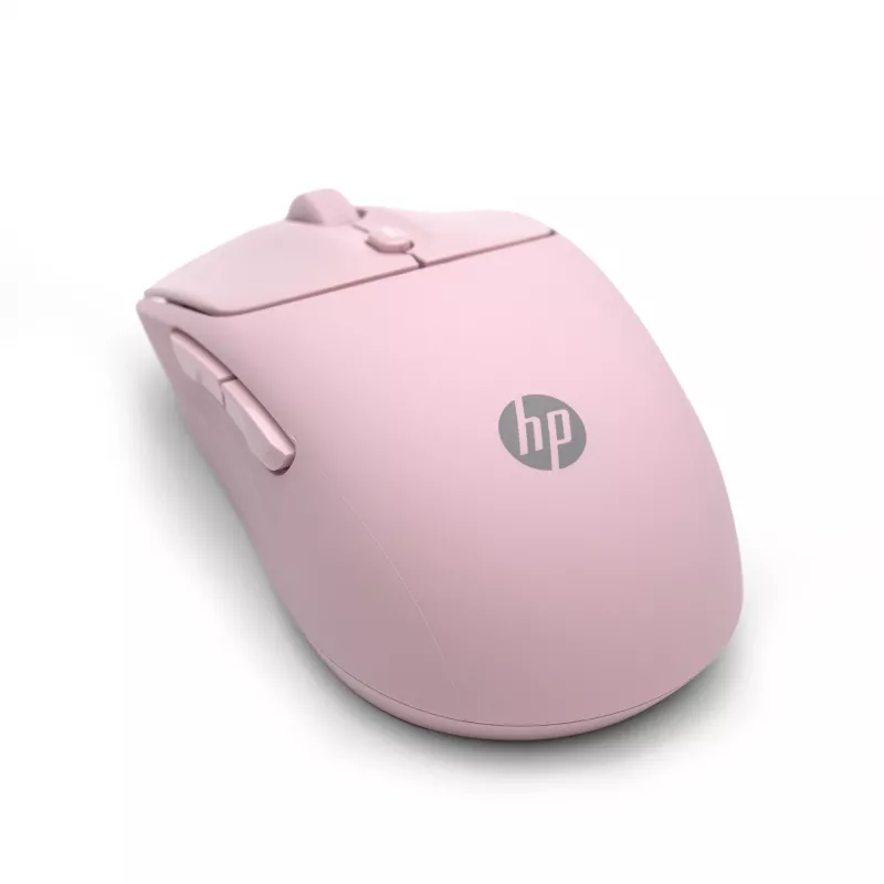 HP 400 Leise Pink Funkmaus, beidhändig, RF Wireless + Bluetooth, 6000 DPI, Pink