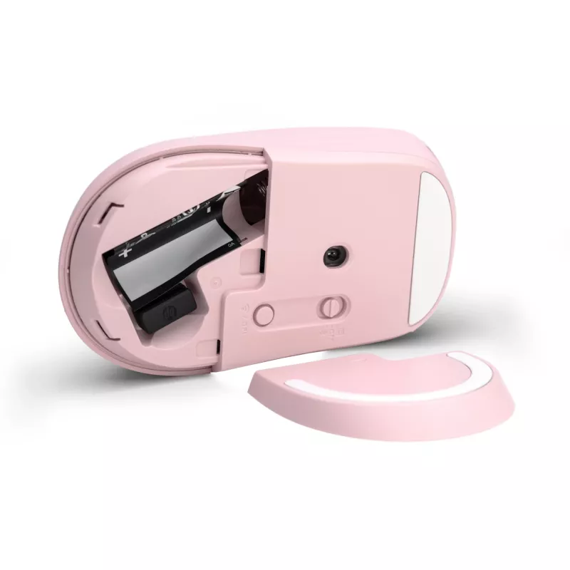 HP 400 Leise Pink Funkmaus, beidhändig, RF Wireless + Bluetooth, 6000 DPI, Pink