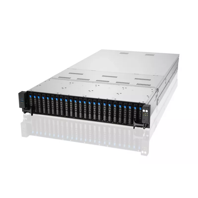 ASUS RS720A-E11-RS24U 2U Rack-Barebone-Server, Silber