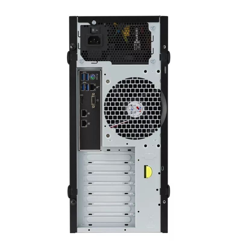 Tower-Gehäuse ASUS TS100-E11-PI4 Schwarz mit Intel C256 Chipsatz, LGA1200-Unterstützung, 300W Netzteil