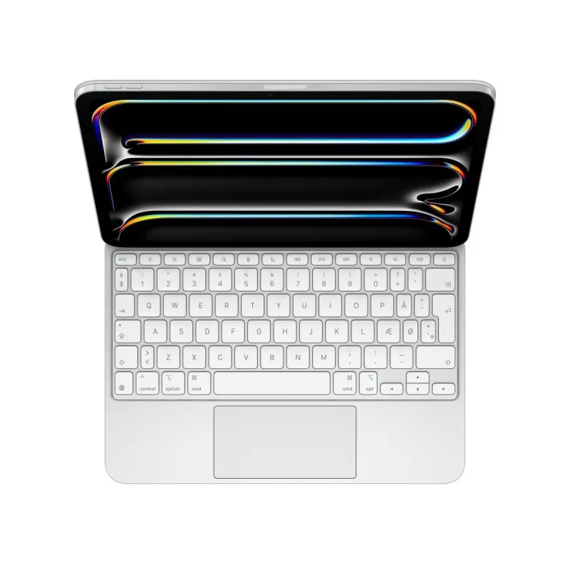 APPLE Magic Tastatur Für iPad Pro 11 Zoll (m5) - Dänisch - Weiß