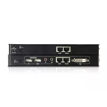 ATEN USB DVI KVM Extender mit Audio und RS-232 (60 m), Sender & Empfänger, Kabelgebunden, 60 m, Cat5, Cat5e, 1920 x 1200 Pixel, 1920 x 1200, 1024 x 768