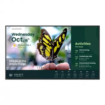 BenQ ST6504 Digital Signage Flachbildschirm 165,1 cm (65 Zoll) LCD 350 cd/m² 4K Ultra HD Schwarz Integrierter Prozessor Android 18/7