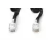 DIGITUS UAE-Verbindungskabel, RJ10 2,00 m, CU, 4x7x0,12 mm, ungeschirmt, M/M, Flachbandkabel, Spiralkabel, schwarz
