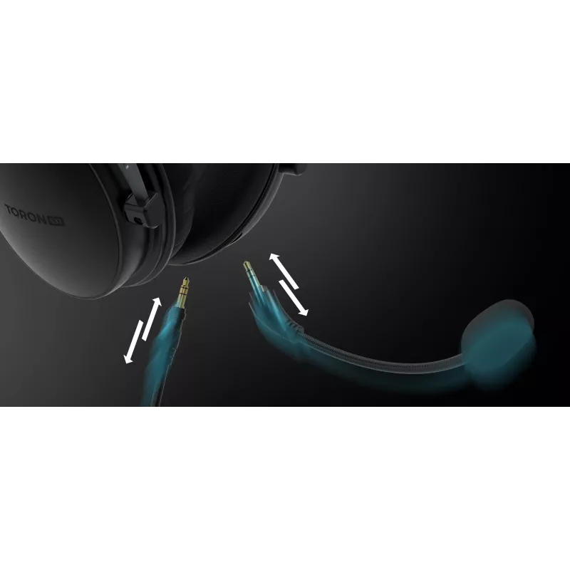 Wired binaural gaming headset Genesis Toron 531 — circumaural, 32 Ω, 20–20000 Hz, 1 m cable