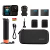 Actionkamera GoPro HERO13 Black Bundle – 5.3K Ultra HD, 27,6 MP CMOS, 240 fps, 2,27 Zoll LCD, 2-fach Digitalzoom, Stereo-WAV-Audio
