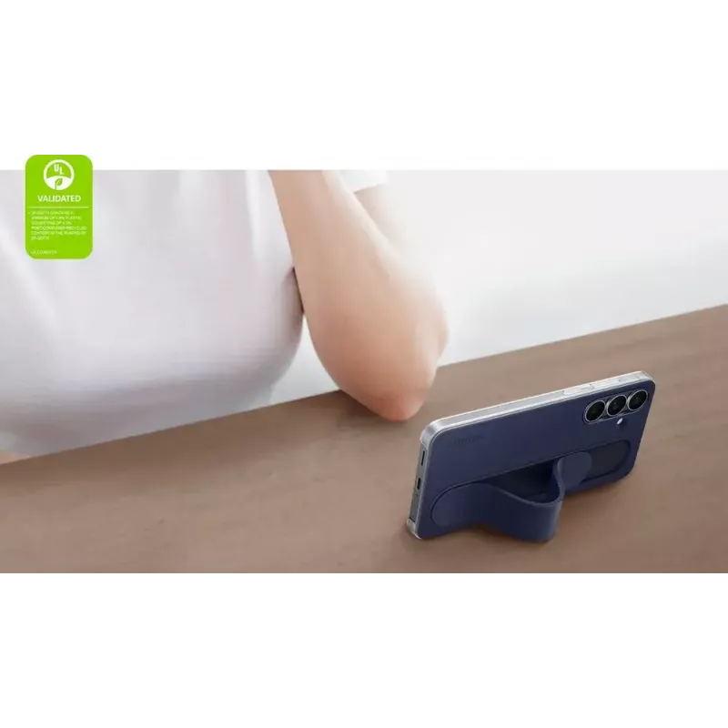 Protective Standing Grip Hülle Samsung für Galaxy S25 FE, Schwarz, Tischständer