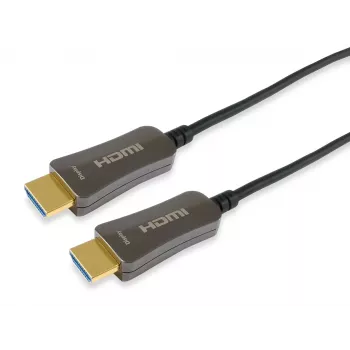 Equip HDMI 2.0 aktives optisches Kabel AM/AM, 50m, 4K/60Hz, 50 m, HDMI Typ A (Standard), HDMI Typ A (Standard), 3D, Schwarz