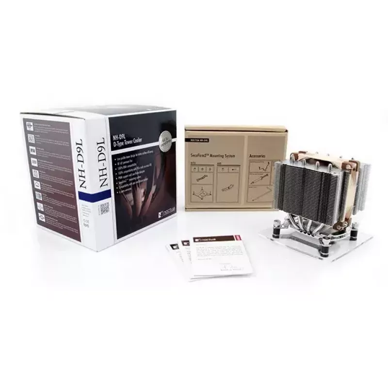 CPU-Kühler Noctua NH-D9L, 92 mm Lüfter, 95×95×110 mm Kühlkörper, 2000 U/min, 78,9 m³/h Luftstrom, kompatibel mit AM4/AM5/LGA115x/LGA1200/LGA1700