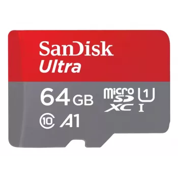 WESTERN DIGITAL SanDisk Ultra micro SDXC 64 GB plus SD-Adapter 140 MB/s A1 Klasse 10 UHS-I – 2er-Pack