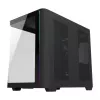 FSP M580-BP Plus Gehäuse Midi Tower mITX, mATX Schwarz ARGB, Midi Tower, PC, Schwarz, ATX, micro ATX, Mini-ITX, Glas, SPCC, 16 cm