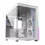 FSP M580-WP Plus Gehäuse Midi-Tower mITX, mATX Weiß ARGB, Midi-Tower, PC, Weiß, ATX, micro ATX, Mini-ITX, Glas, SPCC, 16 cm