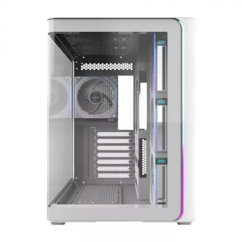 FSP M580-WP Plus Midi-Tower PC-Gehäuse, ATX, ARGB, Tempered Glass, Weiß