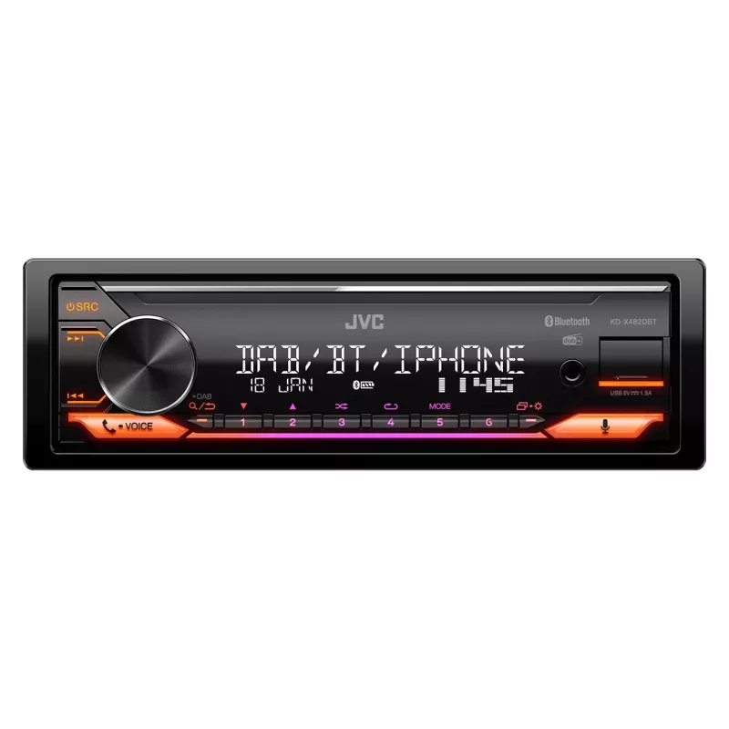 JVC KD-X482DBT Schwarz 200 W Bluetooth