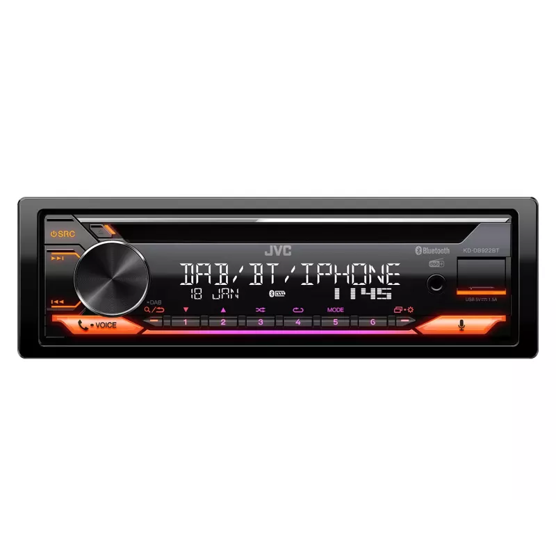 JVC KD-DB922BT Schwarz 200 W Bluetooth