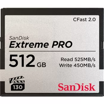 WESTERN DIGITAL SanDisk Extreme Pro Cfast 2.0 Speicherkarte 512GB – 525 MB/s Lesegeschwindigkeit