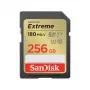 SDXC-Flash-Speicherkarte SANDISK UHS-I Extreme 256 GB — Lesen 180 MB/s, Schreiben 130 MB/s, U3/V30, Class 10