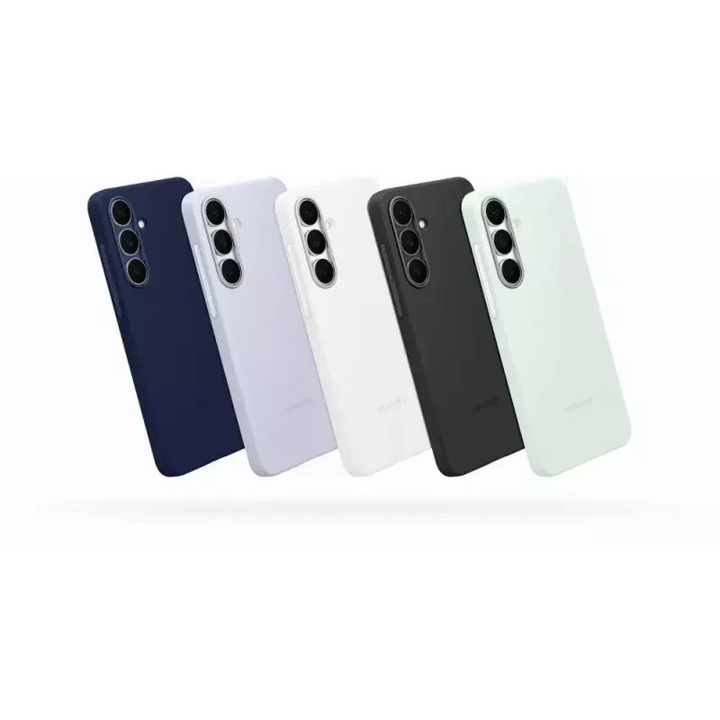 Silikonhülle für Samsung Galaxy S25 FE — Hellblau, für 6,7-Zoll-Bildschirm, Mikrofaser-Innenfutter