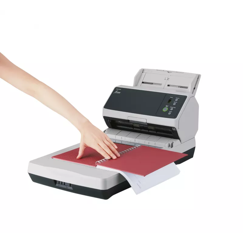 Ricoh fi-8250 ADF + Einzelblatteinzug Scanner 600 x 600 DPI A4 Schwarz, Grau