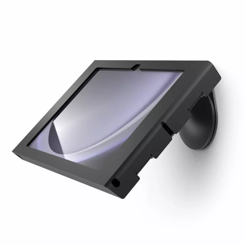 MACLOCKS Bundle / VESA Fixed 45 Degree Core Counter Stand or Wall Mount + Apex Enclosure Wall Mount for Surface GO (1-4) - Schwarz