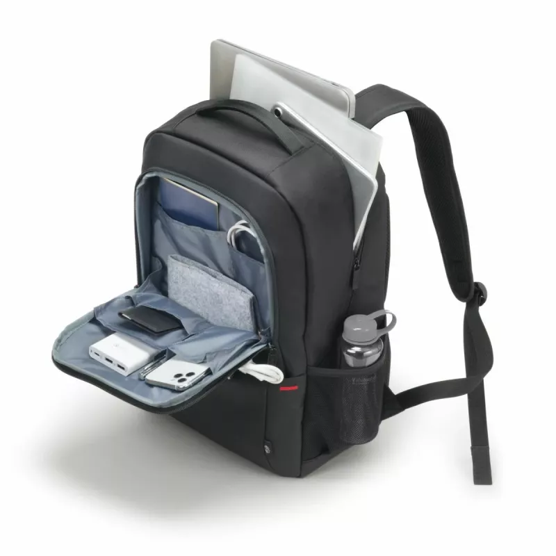 DICOTA Eco Backpack Plus Base – 13-15,6 Zoll Notebook-Tasche – Schwarz / 300d Rpet Polyester