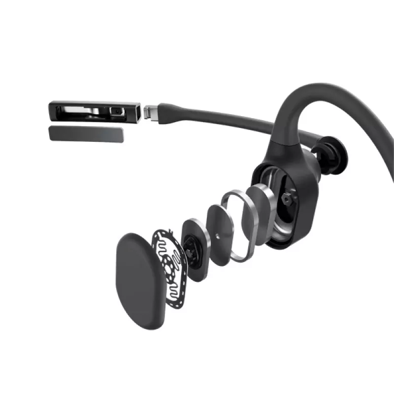 SHOKZ C110-AI-BK-EN Kopfhörer/Headset Kabellos Ear-Hook Büro/Callcenter Bluetooth Schwarz