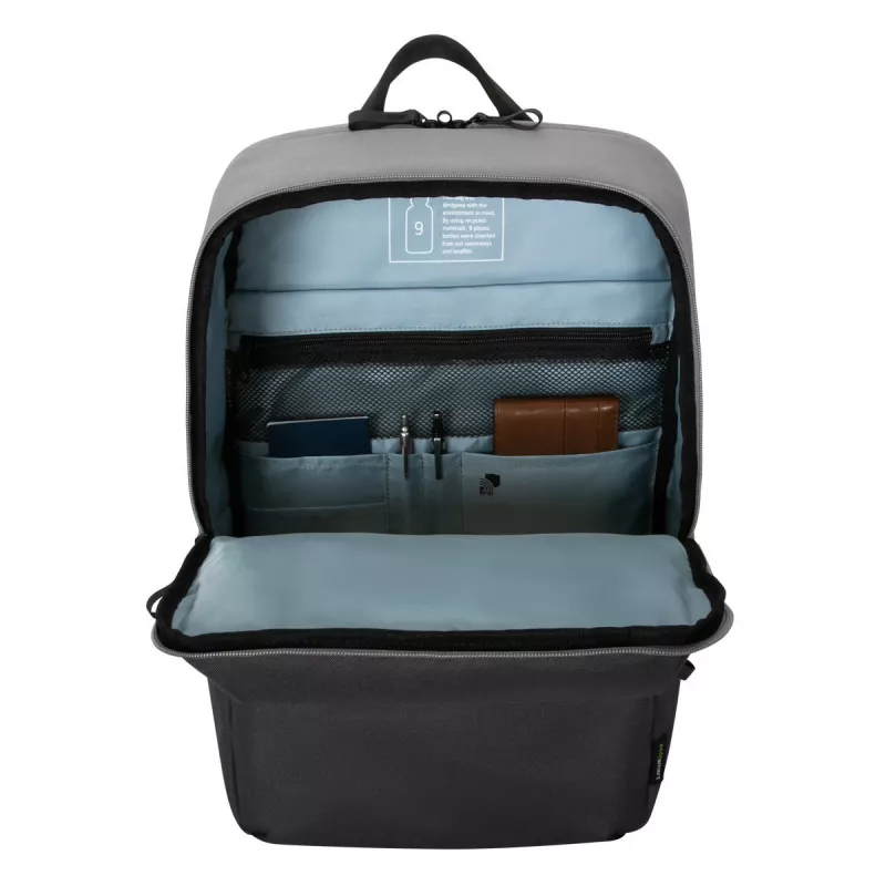 Rucksack Targus Sagano 39,6 cm 15,6 Zoll Schwarz Grau 2 Fronttaschen