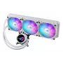 Flüssigkeitskühlungsset ASUS ROG Strix LC III 360 ARGB White Edition — 360-mm-Radiator, 3x 120-mm-ARGB-Lüfter, LCD-Anzeige, Kupferboden