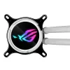 Flüssigkeitskühlungsset ASUS ROG Strix LC III 360 ARGB White Edition — 360-mm-Radiator, 3x 120-mm-ARGB-Lüfter, LCD-Anzeige, Kupferboden