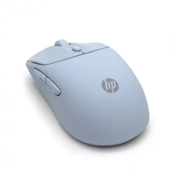 HP 400 Leise blaue kabellose Maus, beidhändig, RF Wireless + Bluetooth, 6000 DPI, Blau