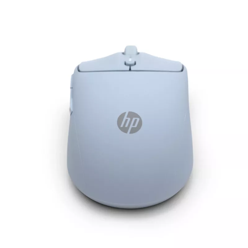 HP 400 Leise blaue kabellose Maus, beidhändig, RF Wireless + Bluetooth, 6000 DPI, Blau