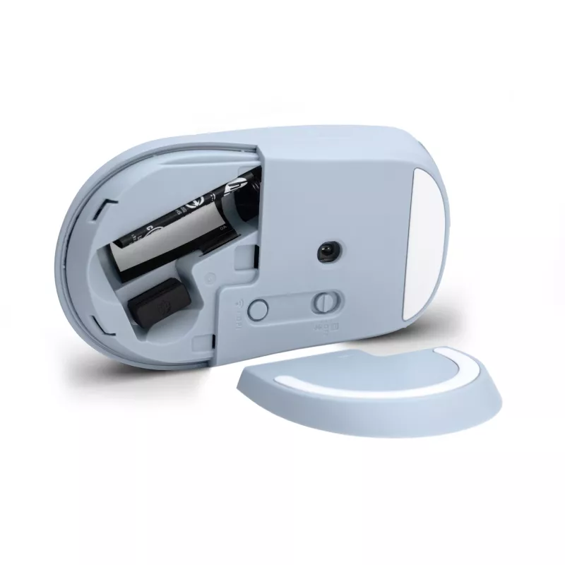 HP 400 Leise blaue kabellose Maus, beidhändig, RF Wireless + Bluetooth, 6000 DPI, Blau