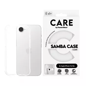 Cover PanzerGlass CARE by modische Hülle Samba Transparent iPhone 16e