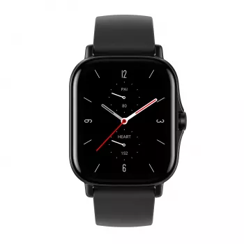 Amazfit GTS 2 4,19 cm (1,65 Zoll) AMOLED 43 mm Digital 348 x 442 Pixel Touchscreen Schwarz Wi-Fi GPS (Satellit)