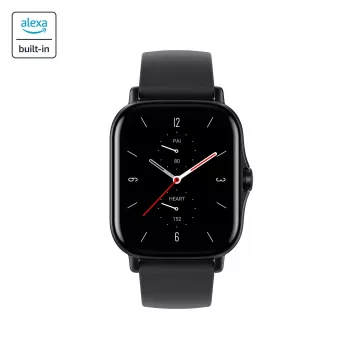 Amazfit GTS 2 4,19 cm (1,65 Zoll) AMOLED 43 mm Digital 348 x 442 Pixel Touchscreen Schwarz Wi-Fi GPS (Satellit)