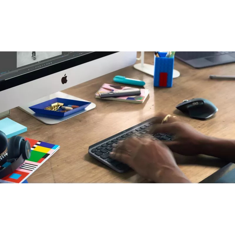 LOGITECH Mx Keys Mini Minimalistische kabellose beleuchtete Tastatur - Graphit - Qwerty US/International
