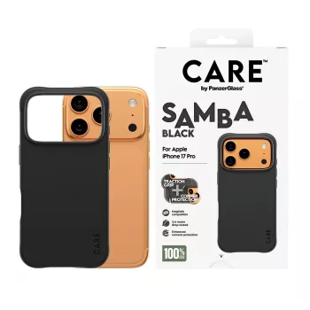 Cover PanzerGlass CARE by Fashionable Case Samba Black w. MagSafe iPhone 17 Pro