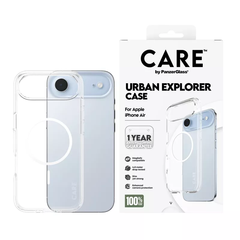 Cover PanzerGlass CARE by Flagship Case Transparent Urban Explorer White MagSafe iPhone 17 Air