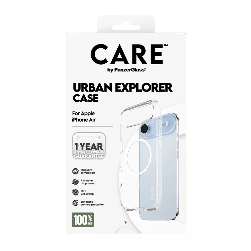 Cover PanzerGlass CARE by Flagship Case Transparent Urban Explorer White MagSafe iPhone 17 Air