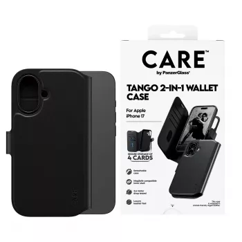 PanzerGlass CARE™ by ® Tango 2-in-1 Brieftaschen-Hülle mit MagSafe iPhone 17