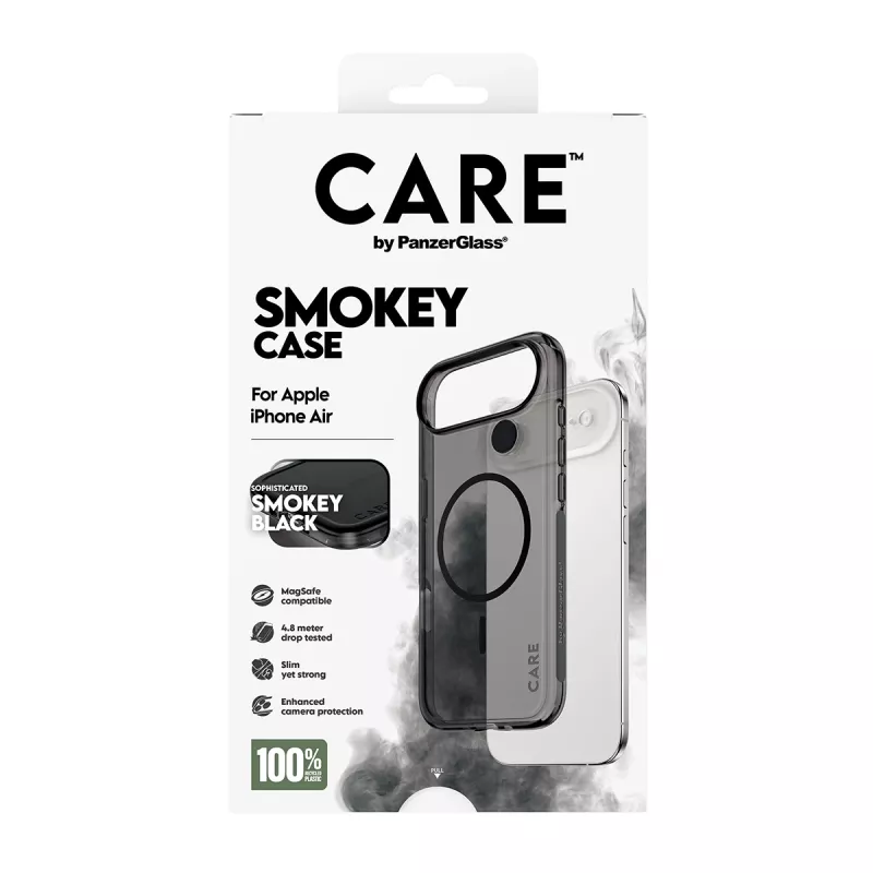 PanzerGlass CARE™ by ® Urban Explorer Case Smokey w. Schwarz MagSafe iPhone Air