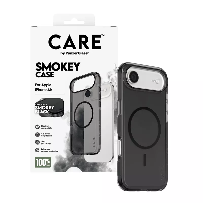 PanzerGlass CARE™ by ® Urban Explorer Case Smokey w. Schwarz MagSafe iPhone Air