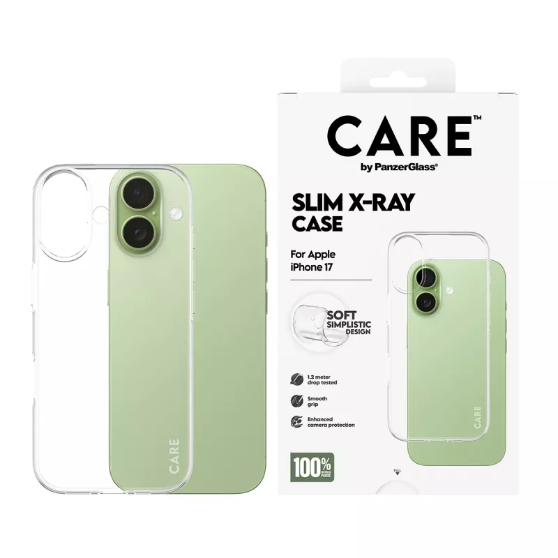 Handyhülle PanzerGlass modische Hülle Transparent X-Ray Soft Basic für iPhone 17