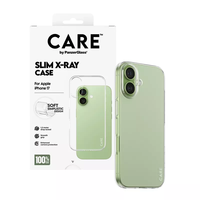 Handyhülle PanzerGlass modische Hülle Transparent X-Ray Soft Basic für iPhone 17