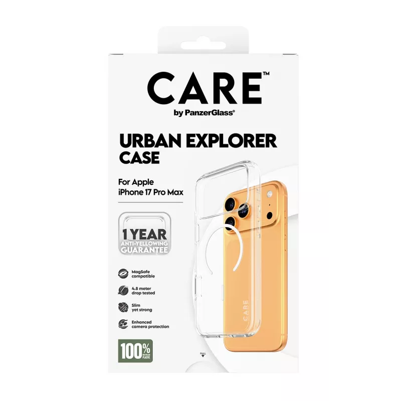 Cover PanzerGlass CARE by Flagship Case Transparent Urban Explorer White MagSafe iPhone 17 Pro Max