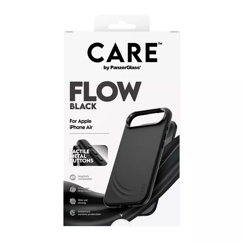 Schutzhülle PanzerGlass CARE™ Flow Case Schwarz mit MagSafe für iPhone Air